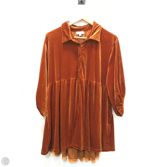 Dress Casual Short By Umgee In Orange, Size: M