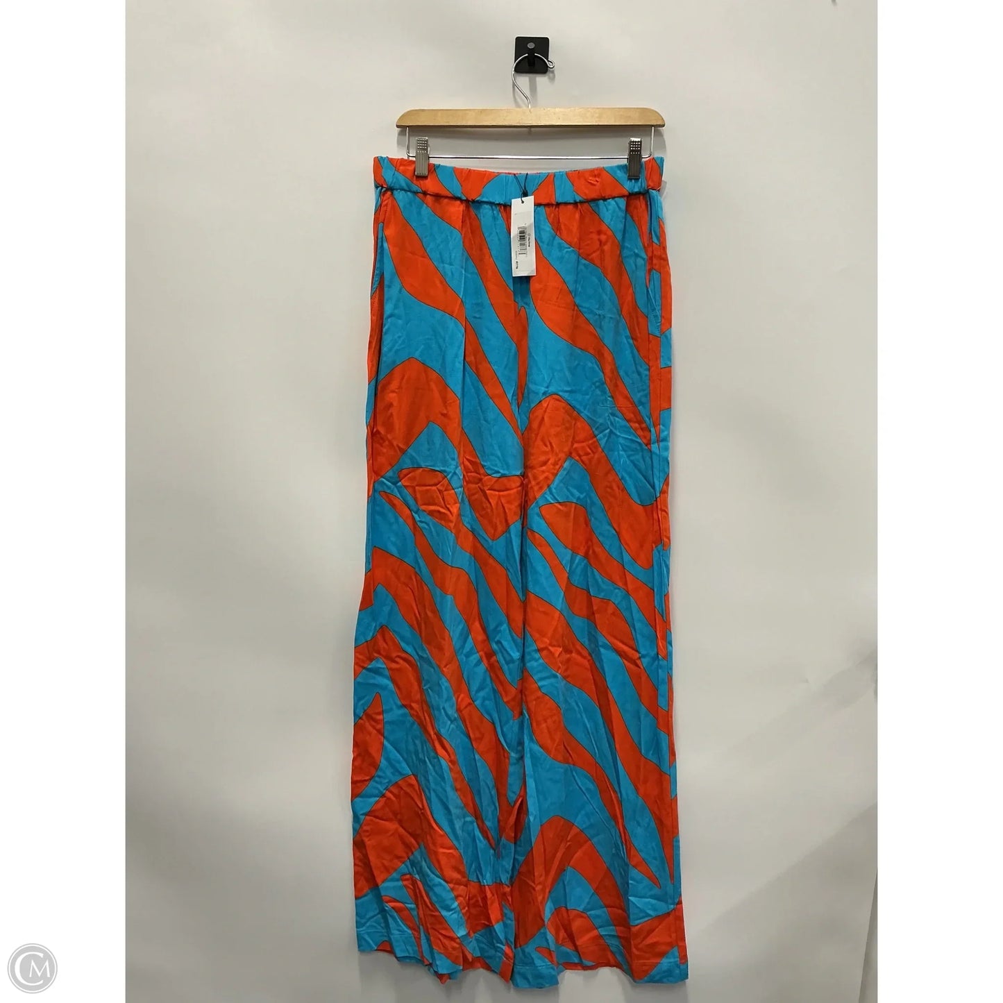 Pants Wide Leg By The Drop In Blue & Orange, Size: L