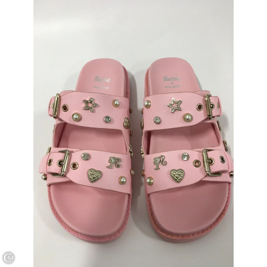 Sandals Flats By Aldo In Pink, Size: 6