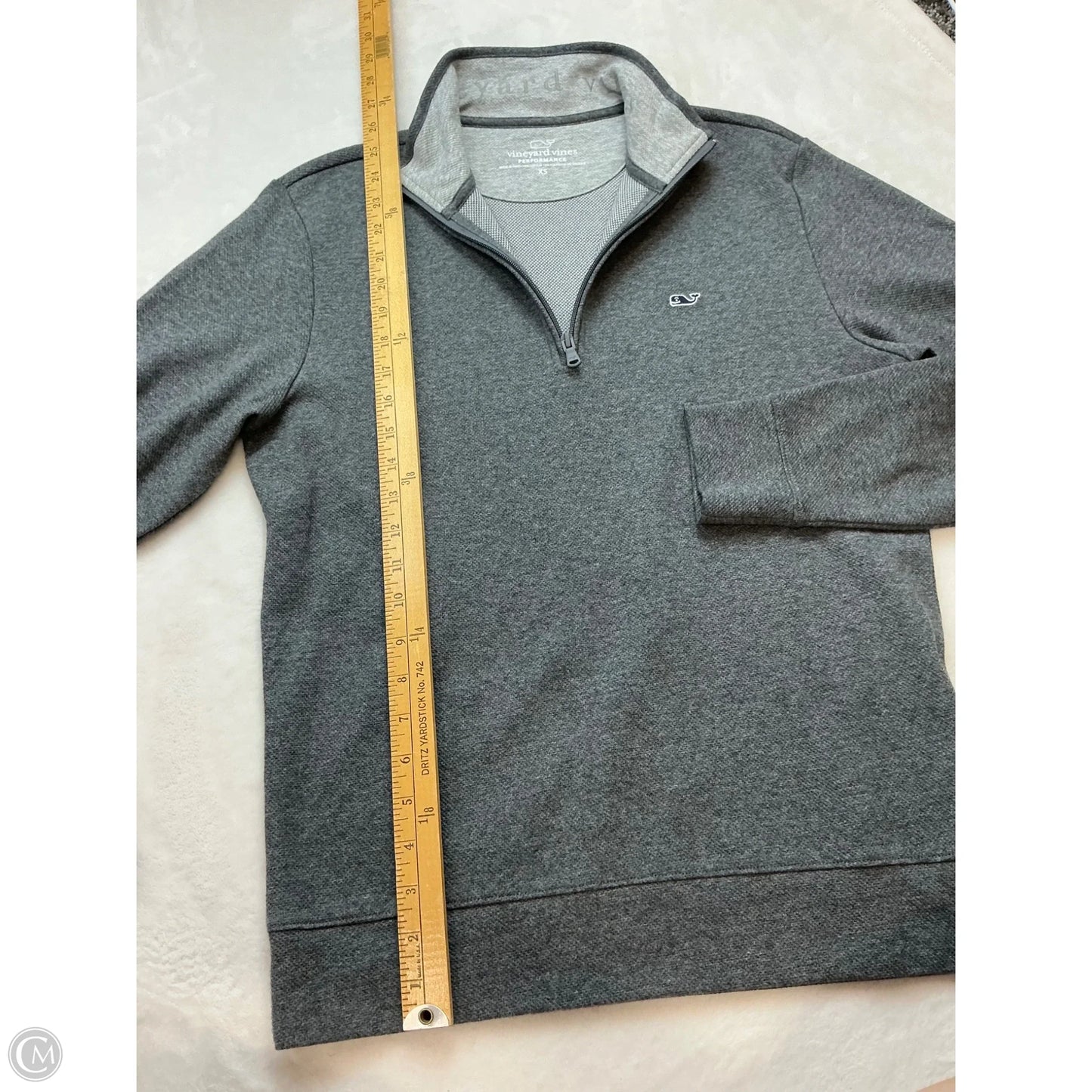 Athletic Top Long Sleeve Collar By Vineyard Vines In Grey, Size: Xs