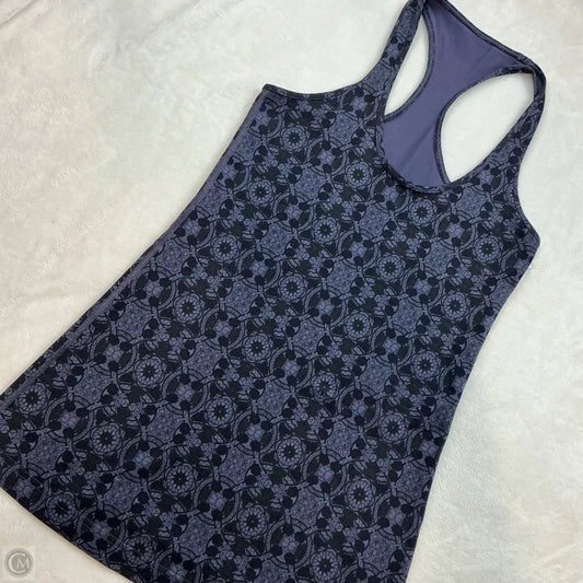Athletic Tank Top By Lululemon In Black & Purple, Size: M