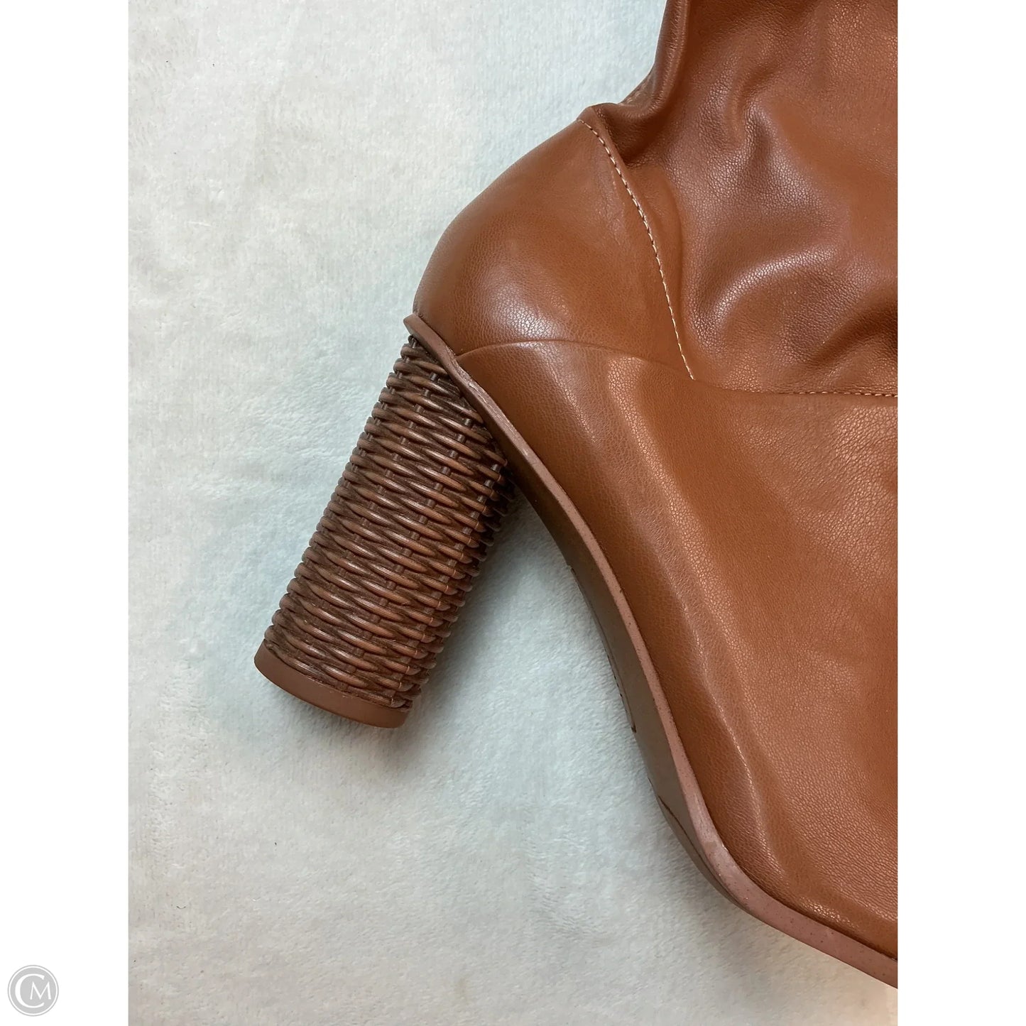 Boots Mid-calf Heels By Franco Sarto In Tan, Size: 8.5