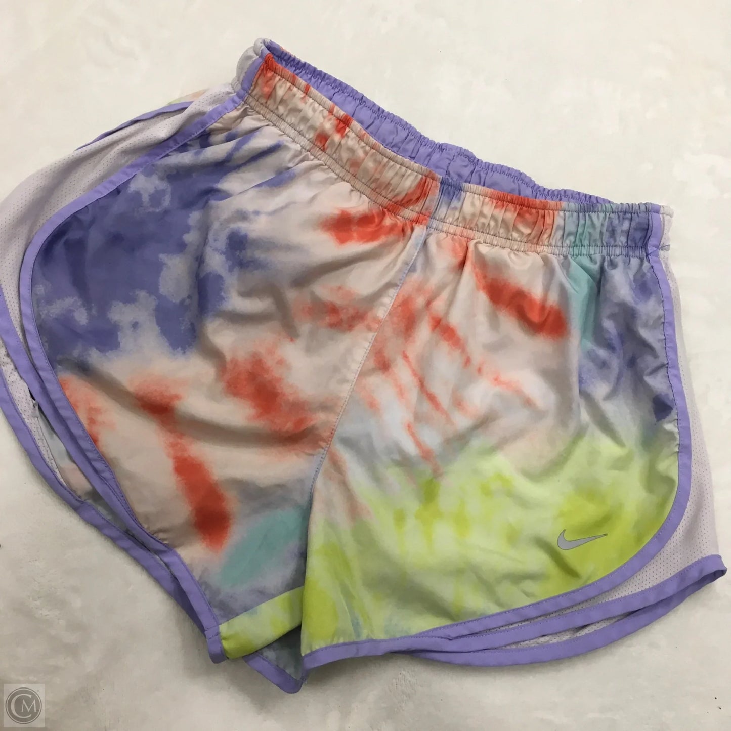 Athletic Shorts By Nike In Tie Dye Print, Size: M