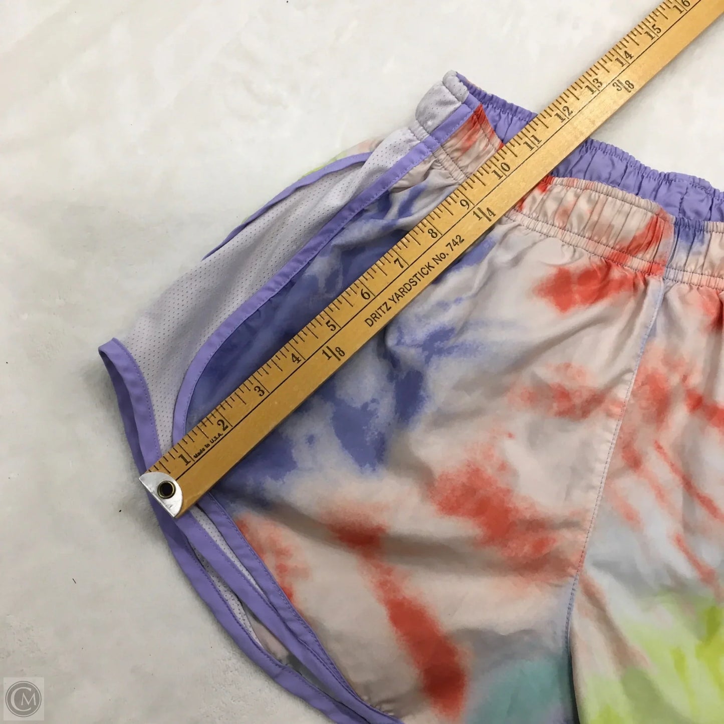 Athletic Shorts By Nike In Tie Dye Print, Size: M