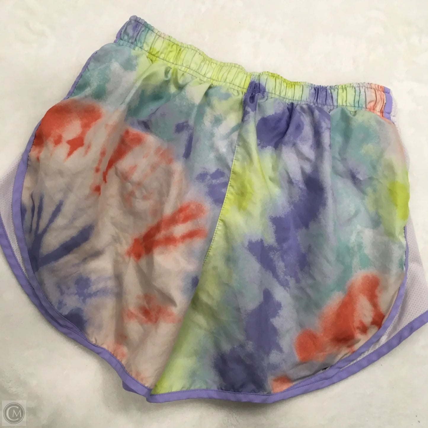 Athletic Shorts By Nike In Tie Dye Print, Size: M