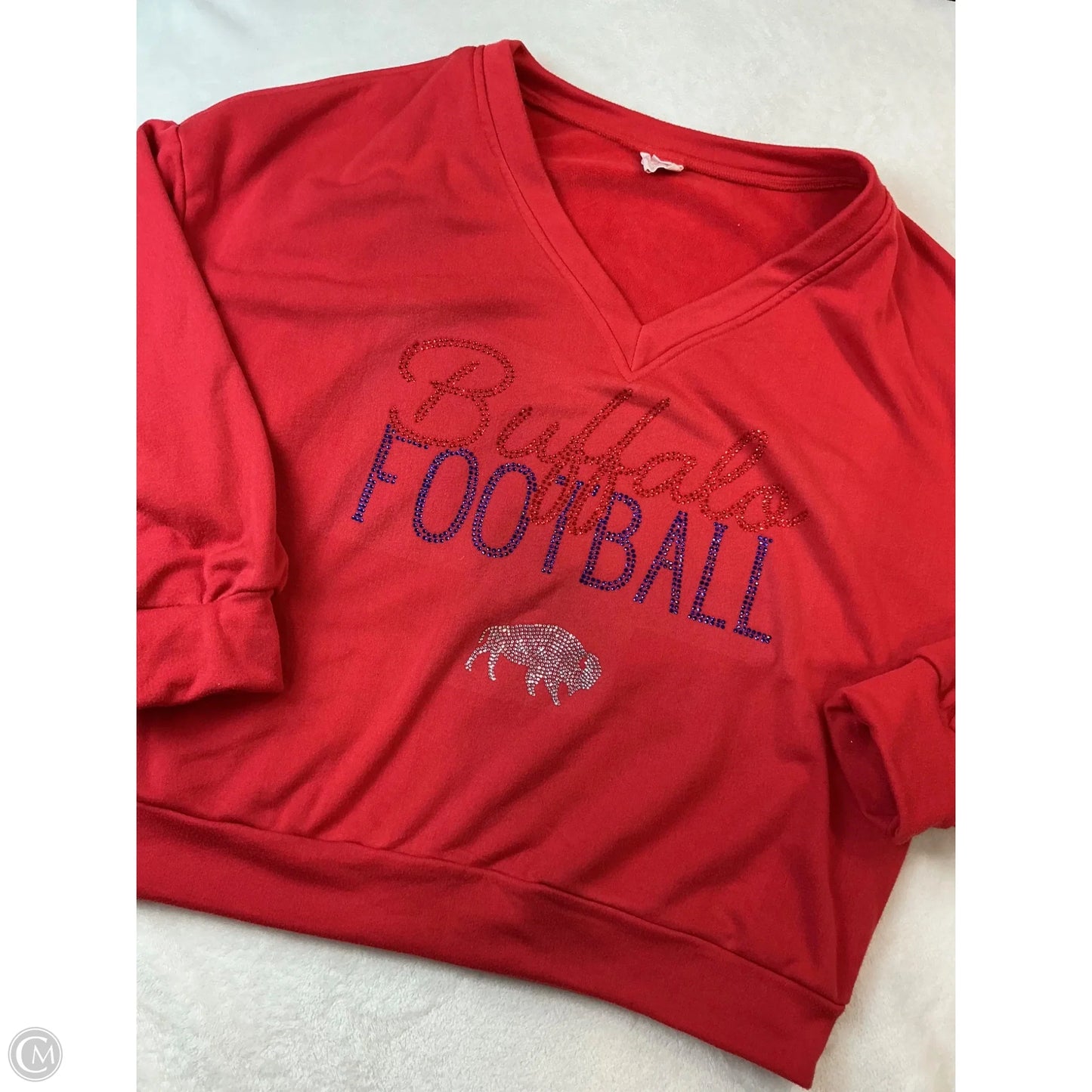 Sweatshirt Crewneck By Clothes Mentor In Red, Size: Xl