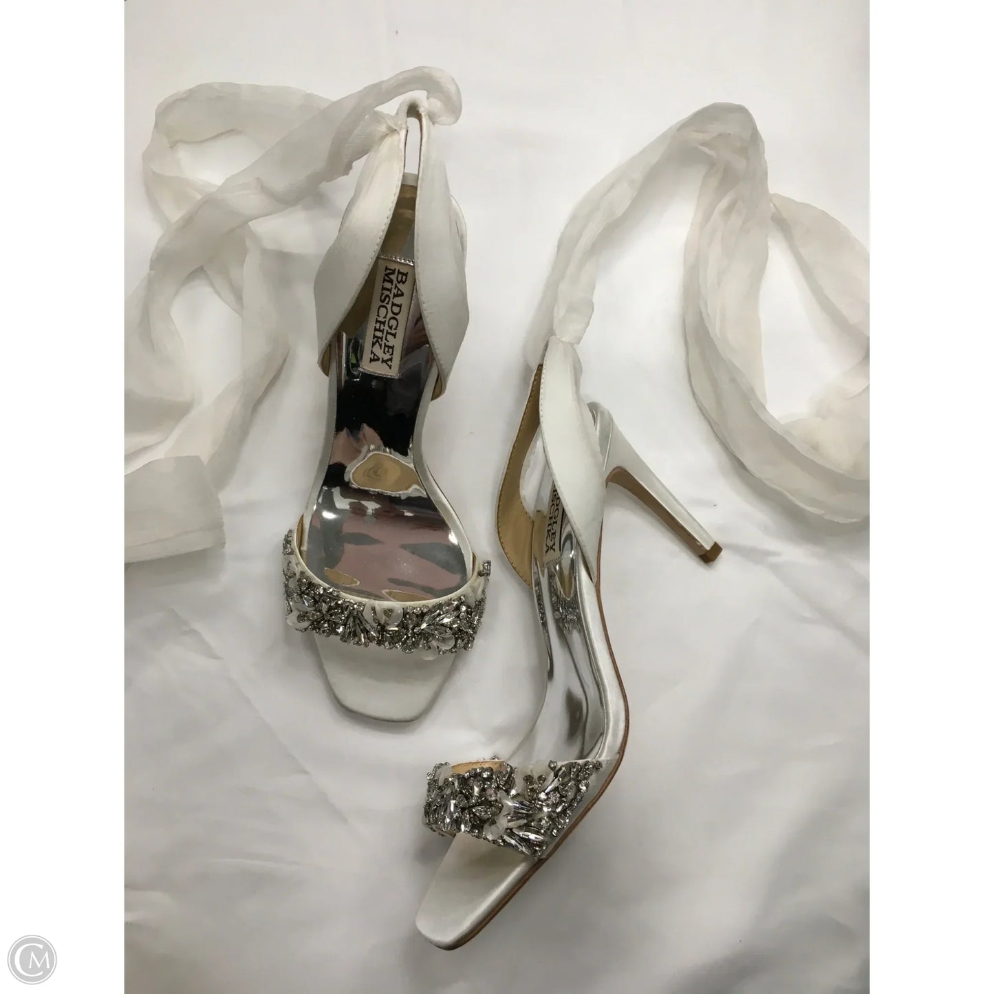 Shoes Heels Stiletto By Badgley Mischka In White, Size: 8