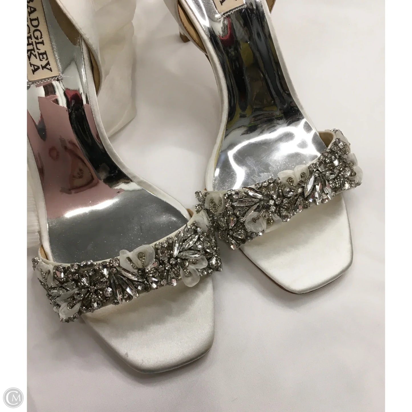 Shoes Heels Stiletto By Badgley Mischka In White, Size: 8