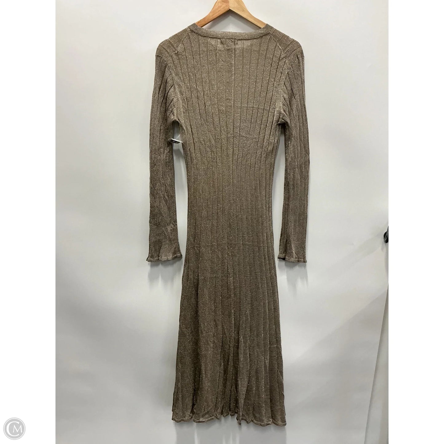 Dress Casual Maxi By J. Crew In Tan, Size: L