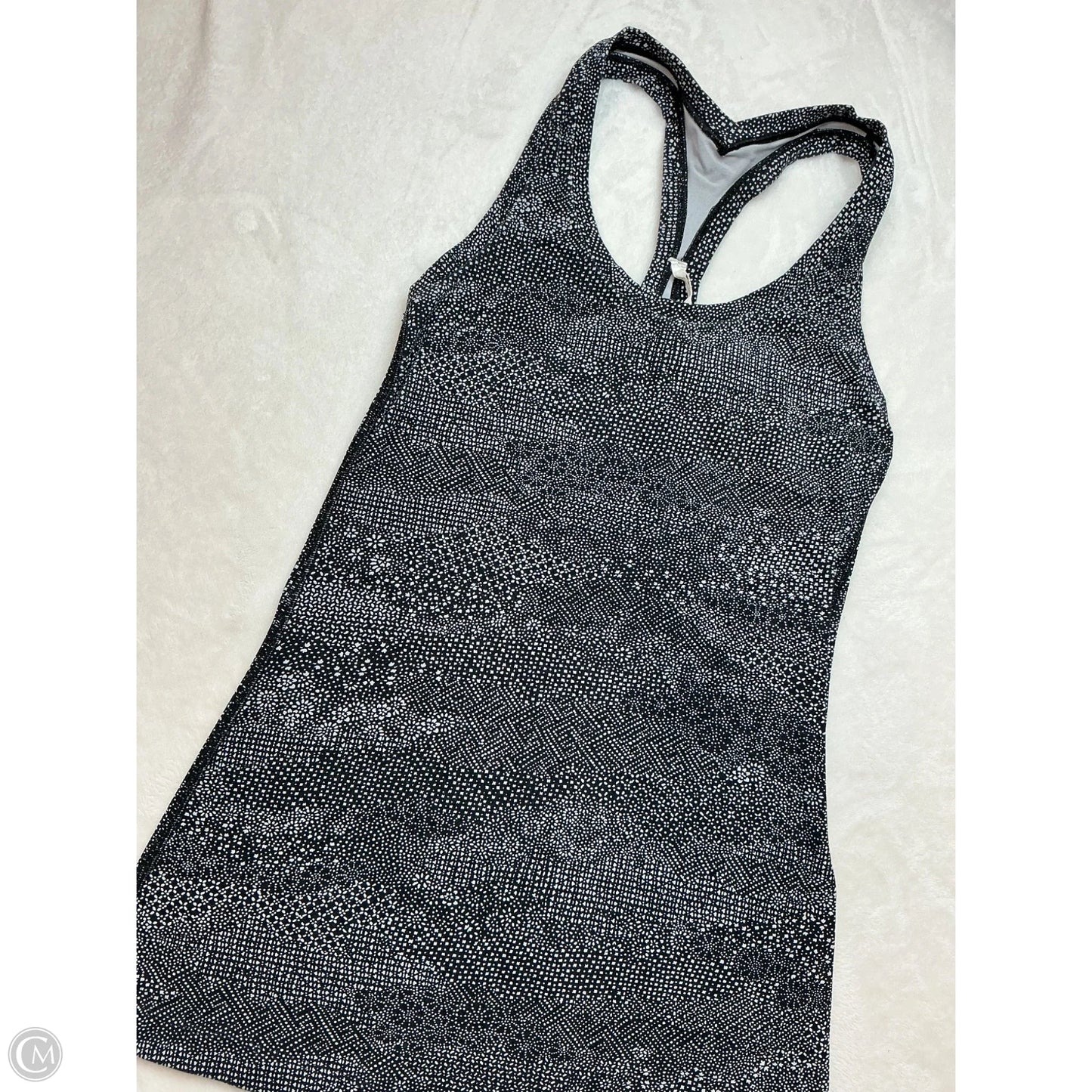 Athletic Tank Top By Lululemon In Black & Grey, Size: L