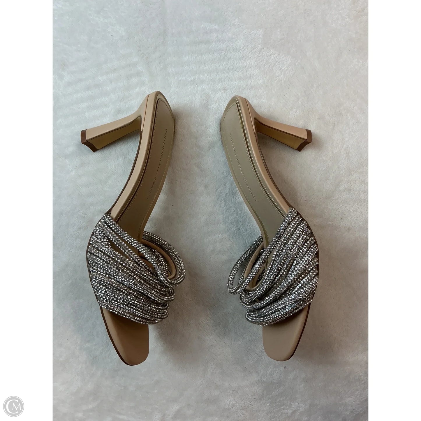 Sandals Heels Block By White House Black Market In Tan, Size: 7.5