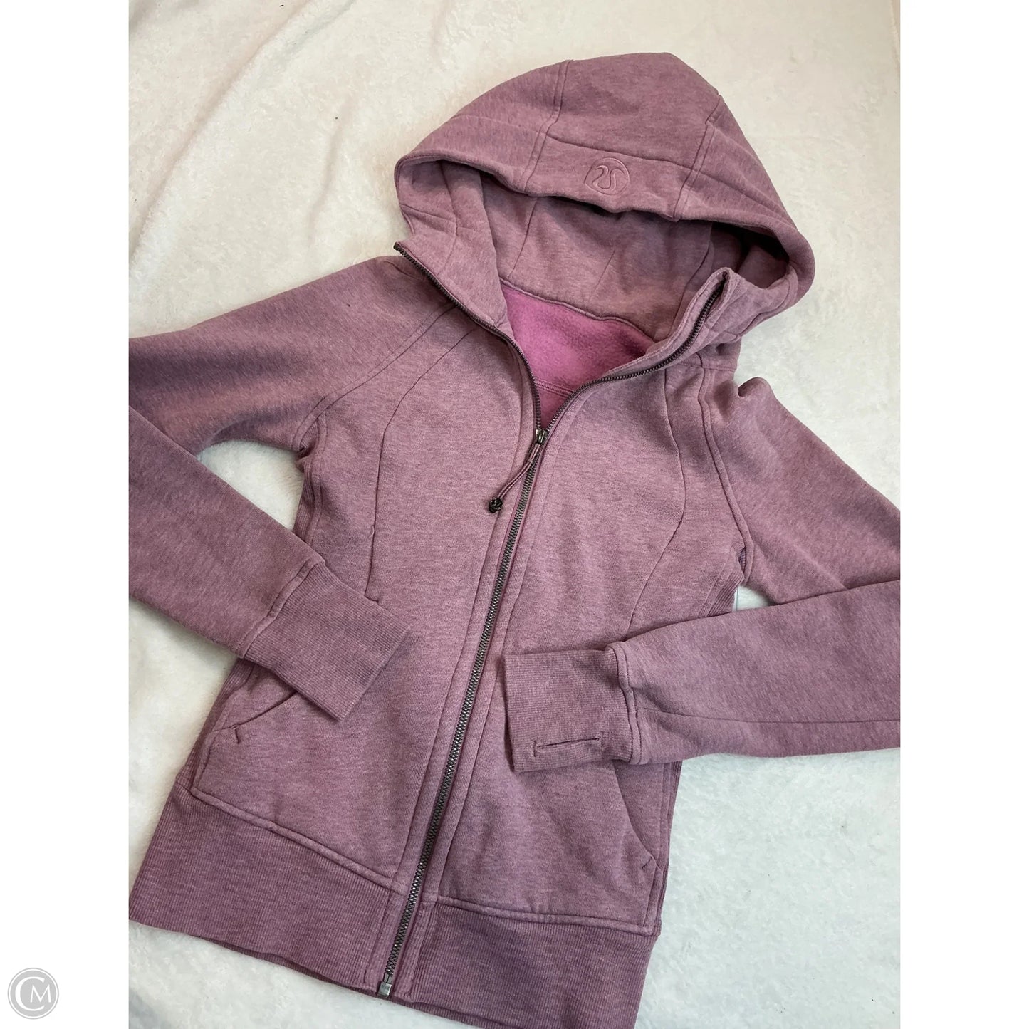 Athletic Sweatshirt Hoodie By Lululemon In Purple, Size: 0