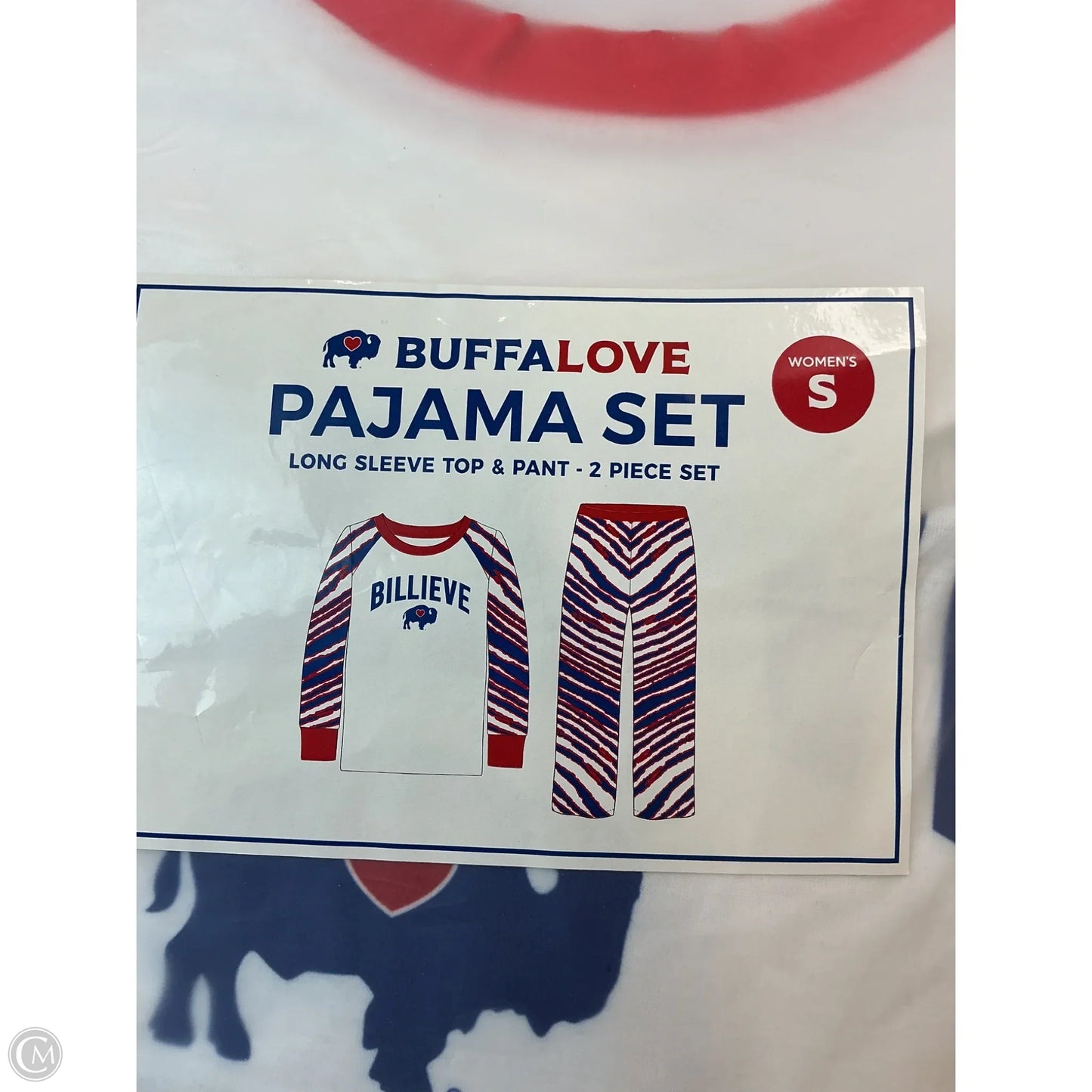 Pajamas 2pc By Clothes Mentor In Blue & Red & White, Size: S
