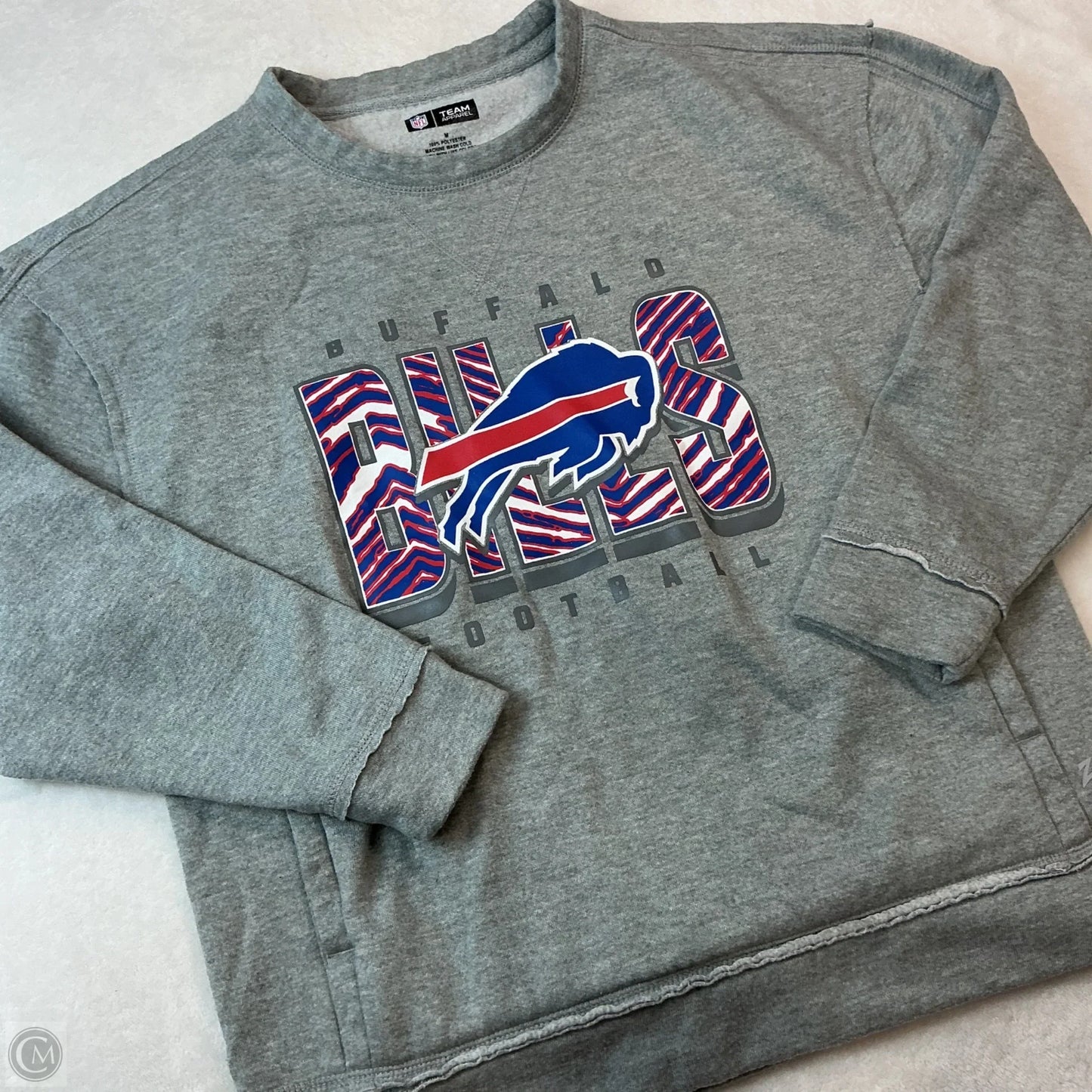 Sweatshirt Crewneck By Nfl In Grey, Size: M