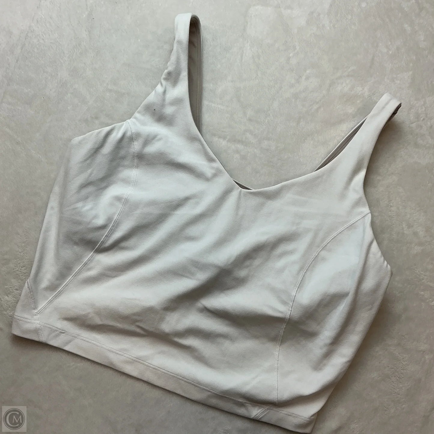 Athletic Tank Top By Lululemon In White, Size: 10
