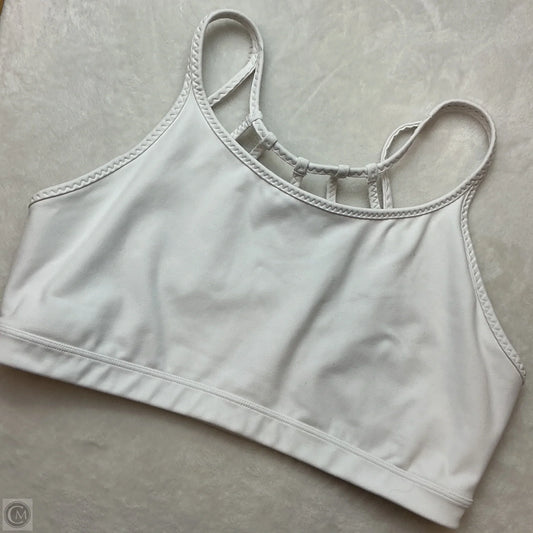 Athletic Bra By Athleta In White, Size: Xl