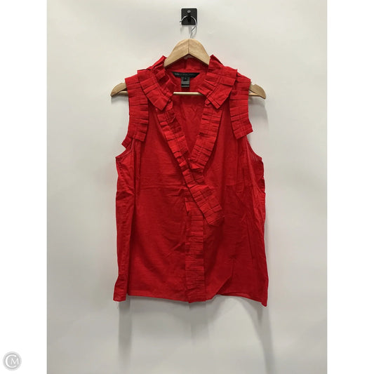 Top Sleeveless Designer By Marc By Marc Jacobs In Red, Size: L