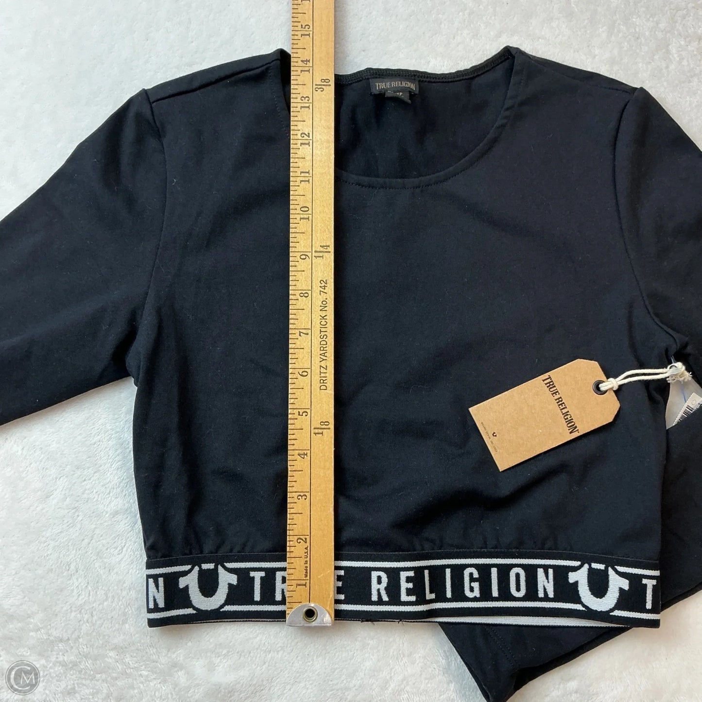 Athletic Top Long Sleeve Crewneck By True Religion In Black, Size: Xs