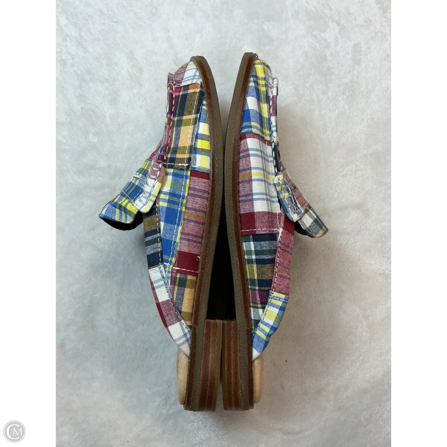 Shoes Flats By Sperry In Plaid Pattern, Size: 9