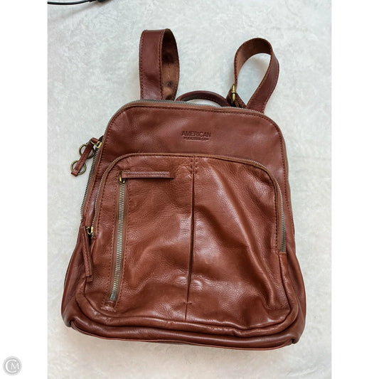 Backpack Leather By American, Size: Medium