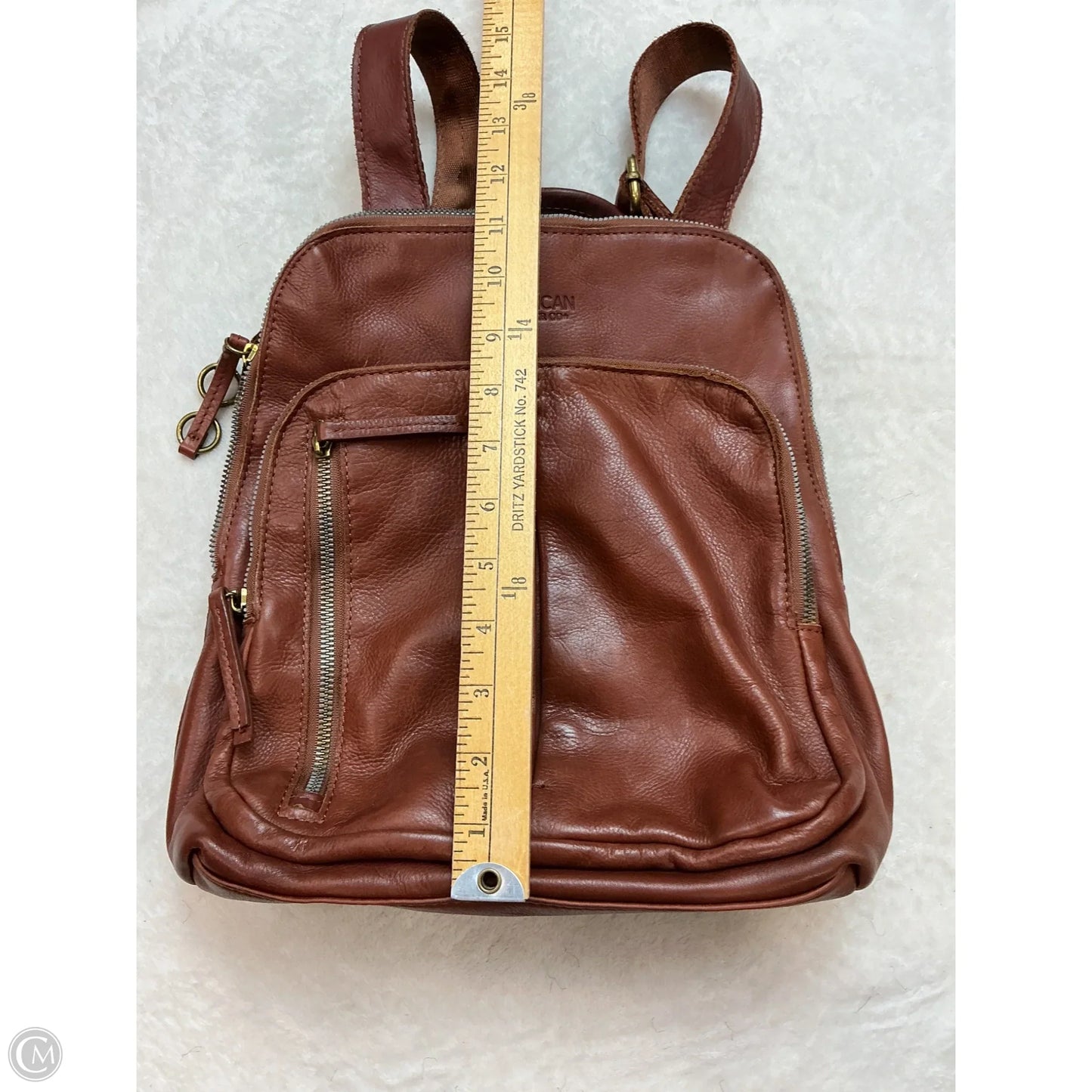Backpack Leather By American, Size: Medium