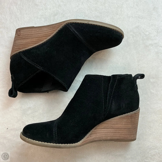 Boots Ankle Heels By Toms In Black, Size: 6.5