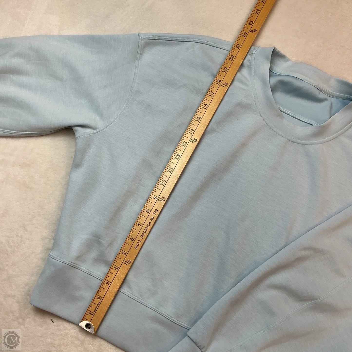 Athletic Sweatshirt Crewneck By Lululemon In Blue, Size: 8