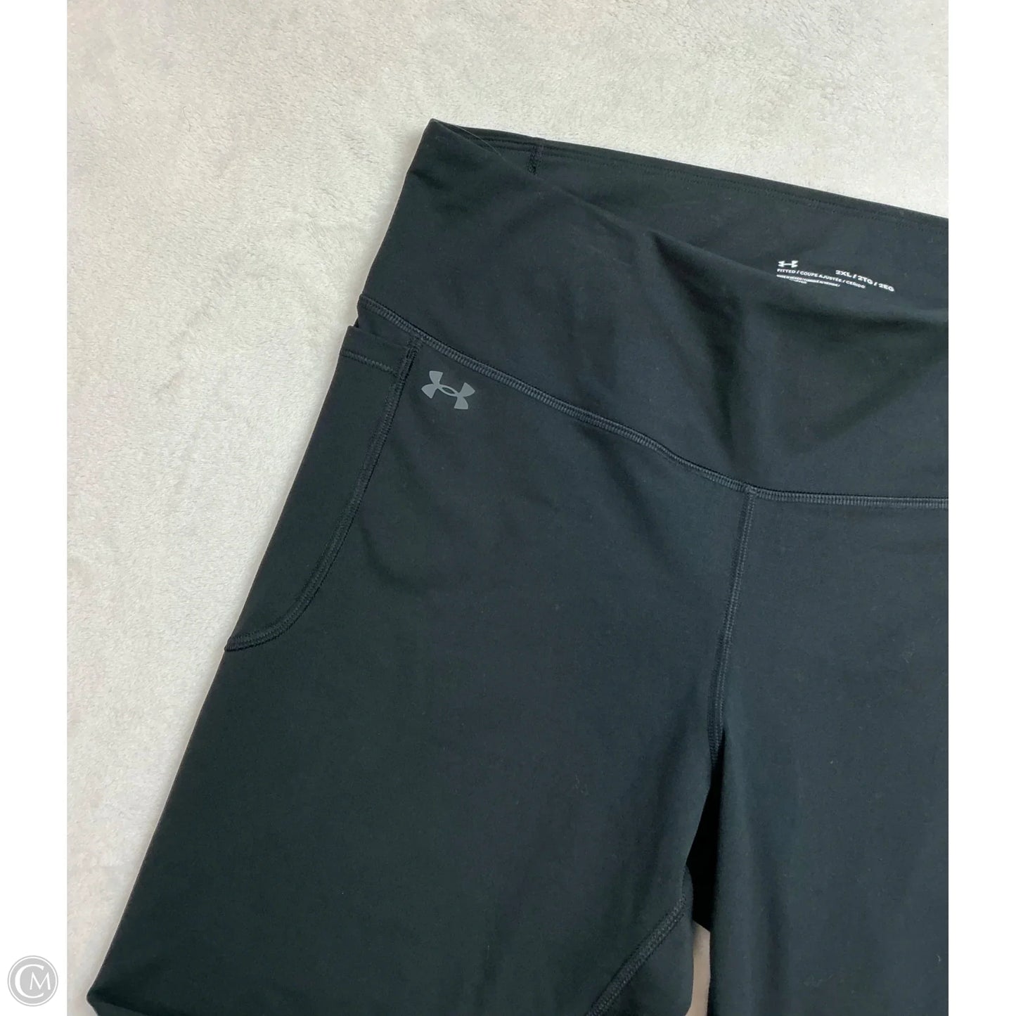 Athletic Leggings By Under Armour In Black, Size: 2x