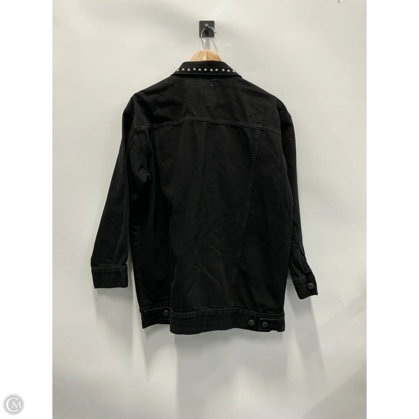 Jacket Denim By Gap In Black, Size: Mp