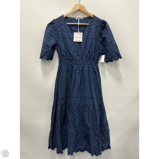 Dress Casual Maxi By Vince Camuto In Navy, Size: L