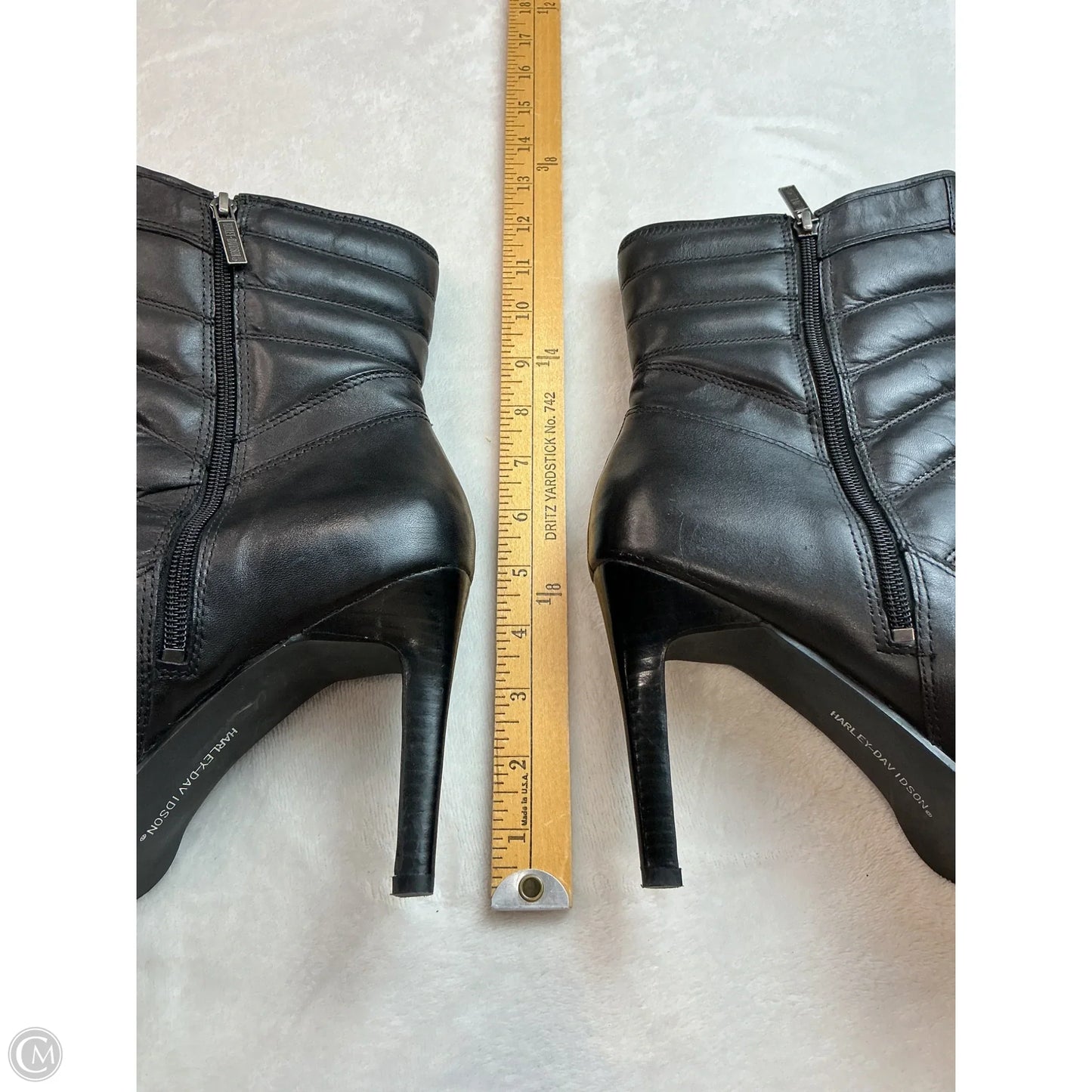 Boots Mid-calf Heels By Harley Davidson In Black, Size: 10