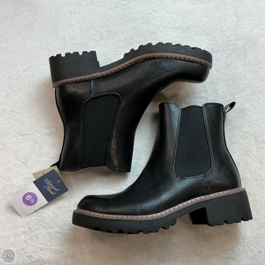 Boots Ankle Heels By Universal Thread In Black, Size: 6.5
