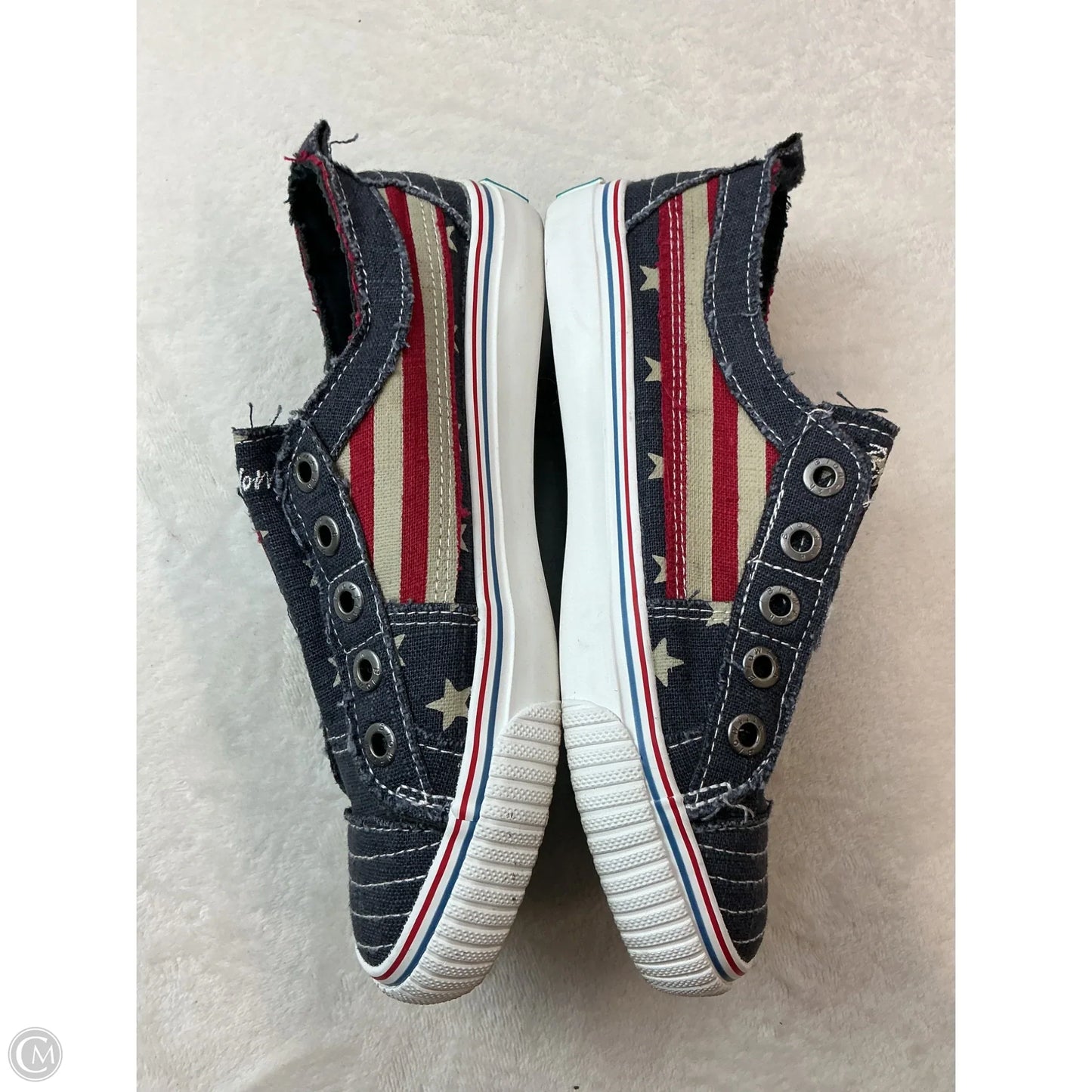 Shoes Sneakers By Blowfish In Blue Red & White, Size: 7