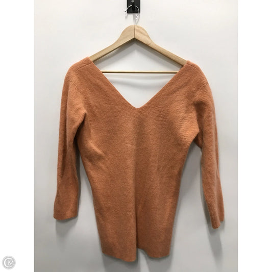 Sweater Cashmere By Calvin Klein In Orange, Size: S