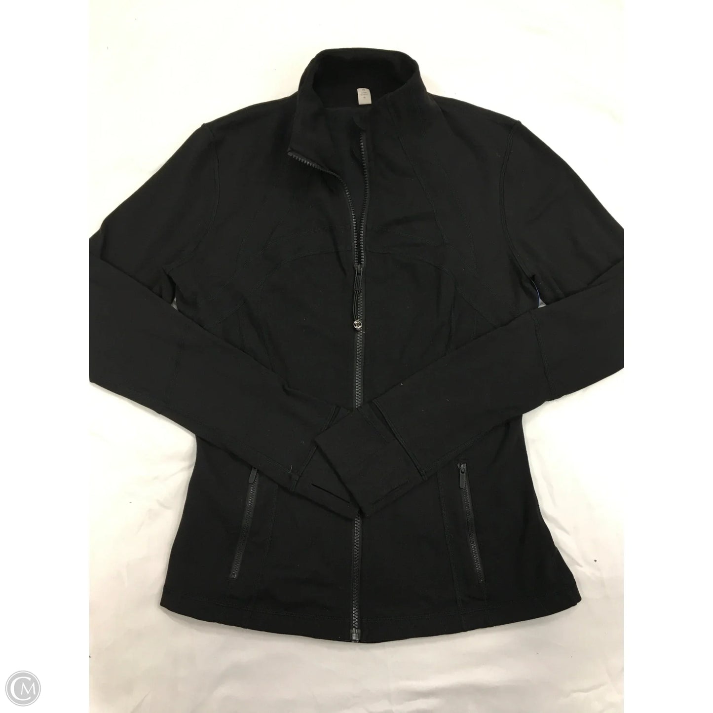 Athletic Jacket By Lululemon In Black, Size: 10