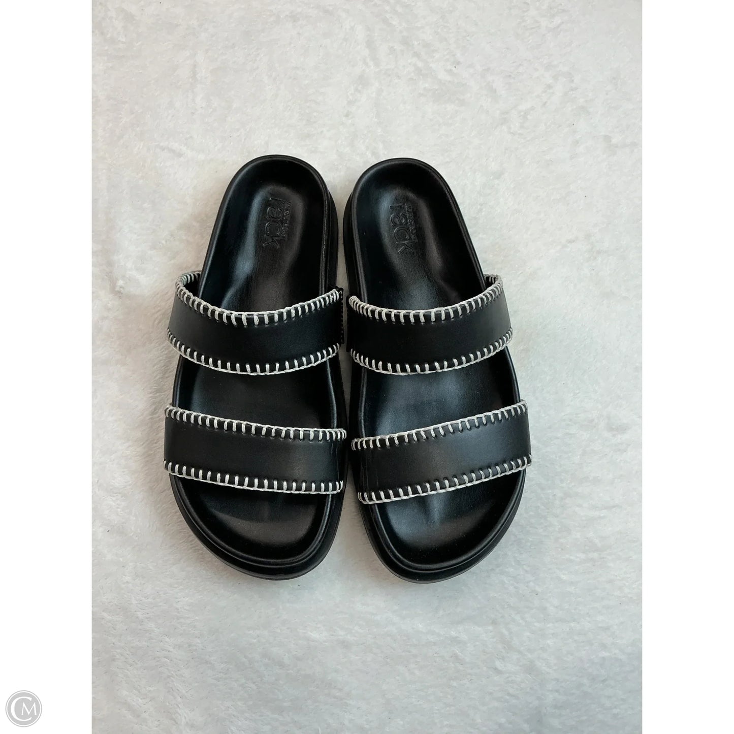 Sandals Flats By Nordstrom In Black, Size: 6