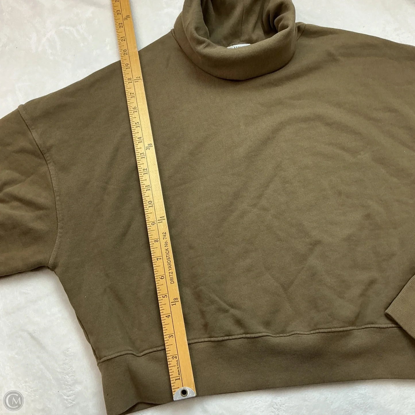 Sweatshirt Collar By Agolde In Green, Size: S
