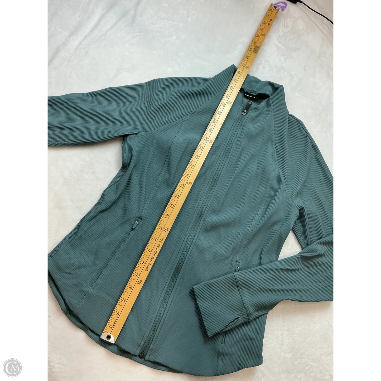 Athletic Jacket By Athleta In Teal, Size: L