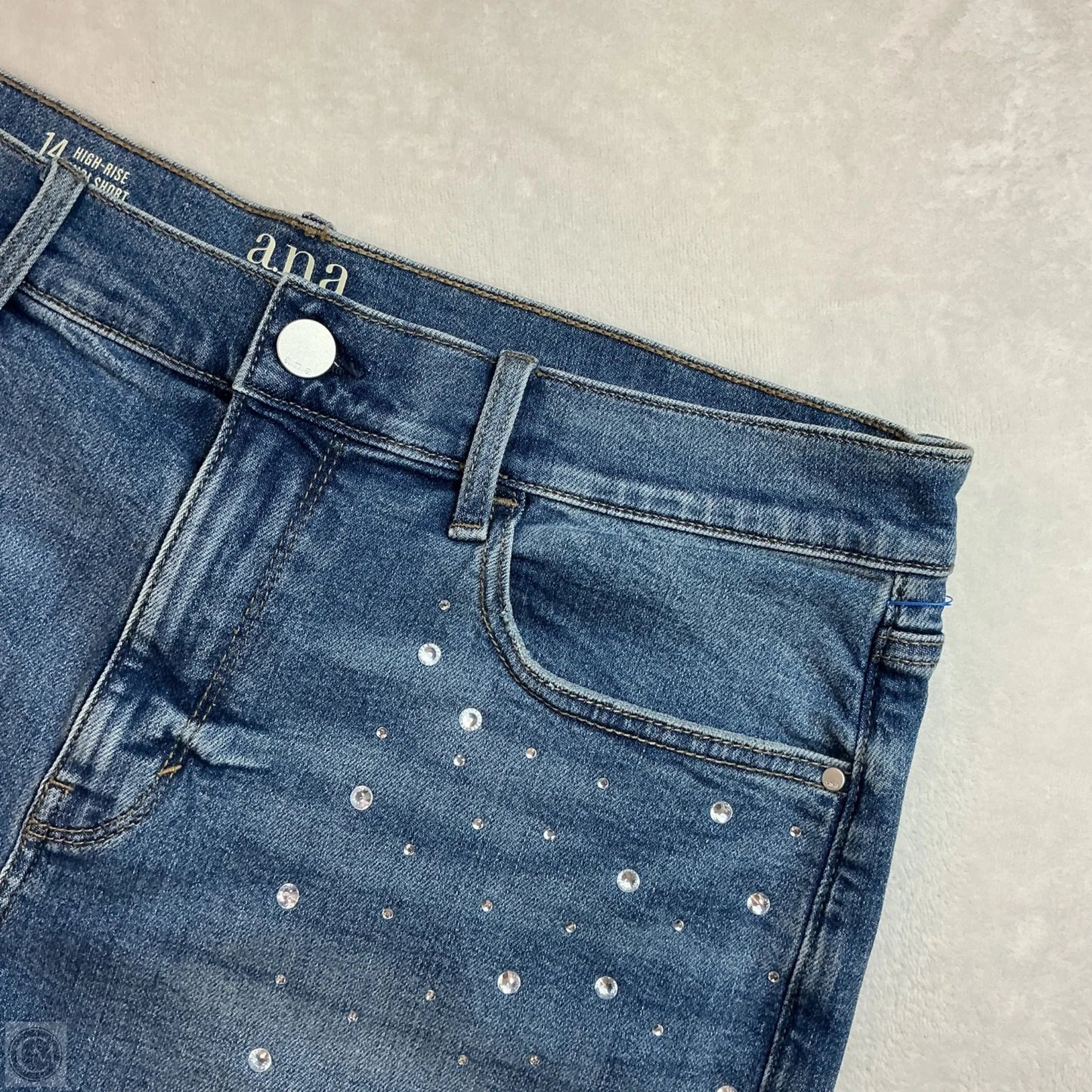 Shorts By Ana In Blue Denim, Size: 14