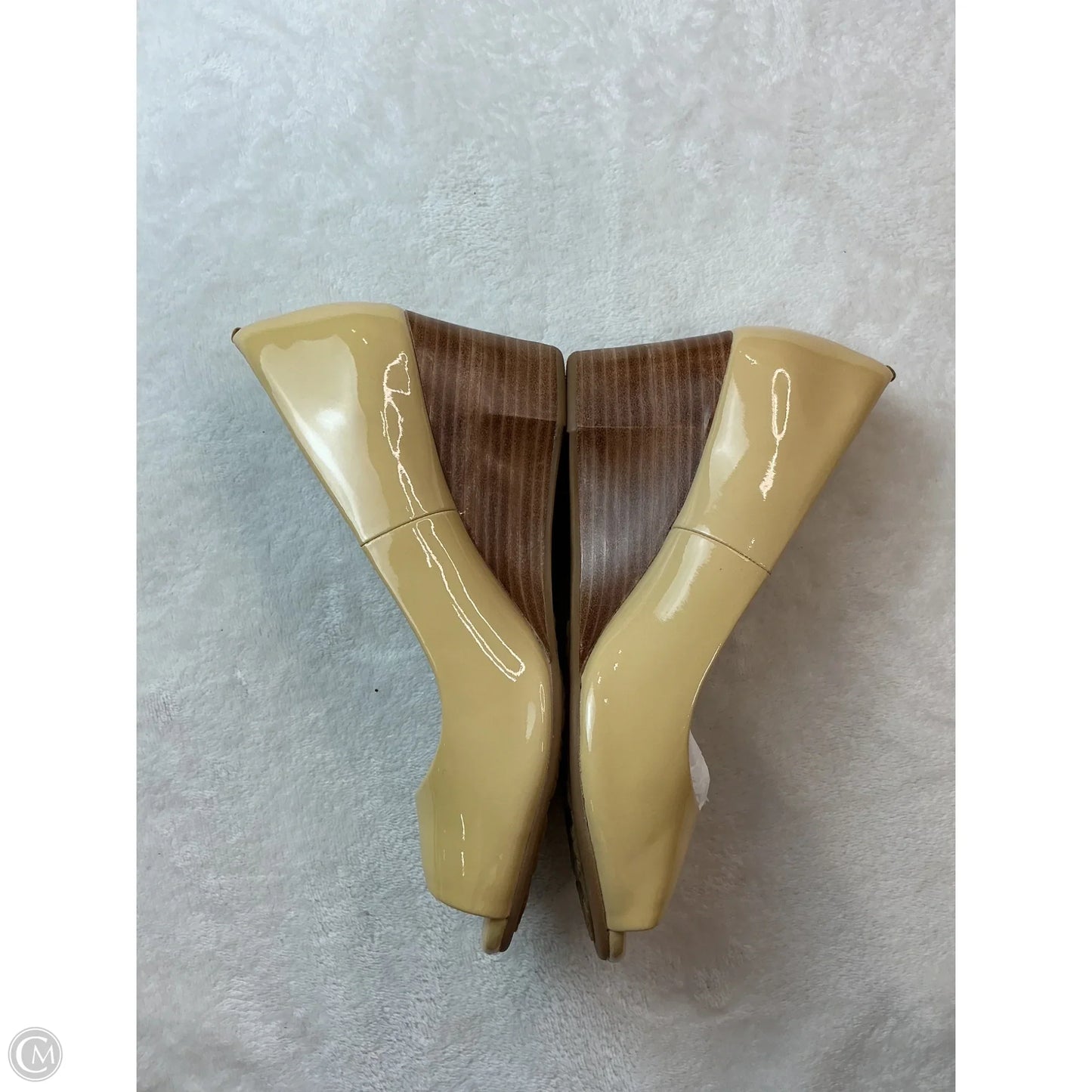 Shoes Heels Wedge By Cole-haan In Cream, Size: 6.5