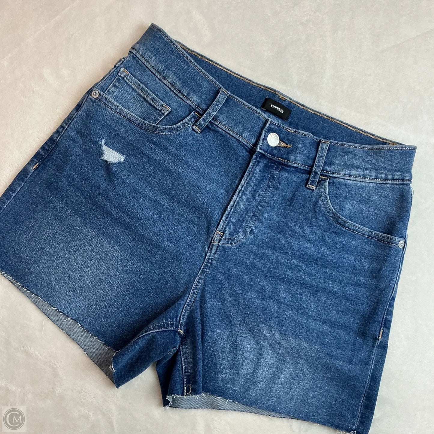 Shorts By Express In Blue Denim, Size: 6