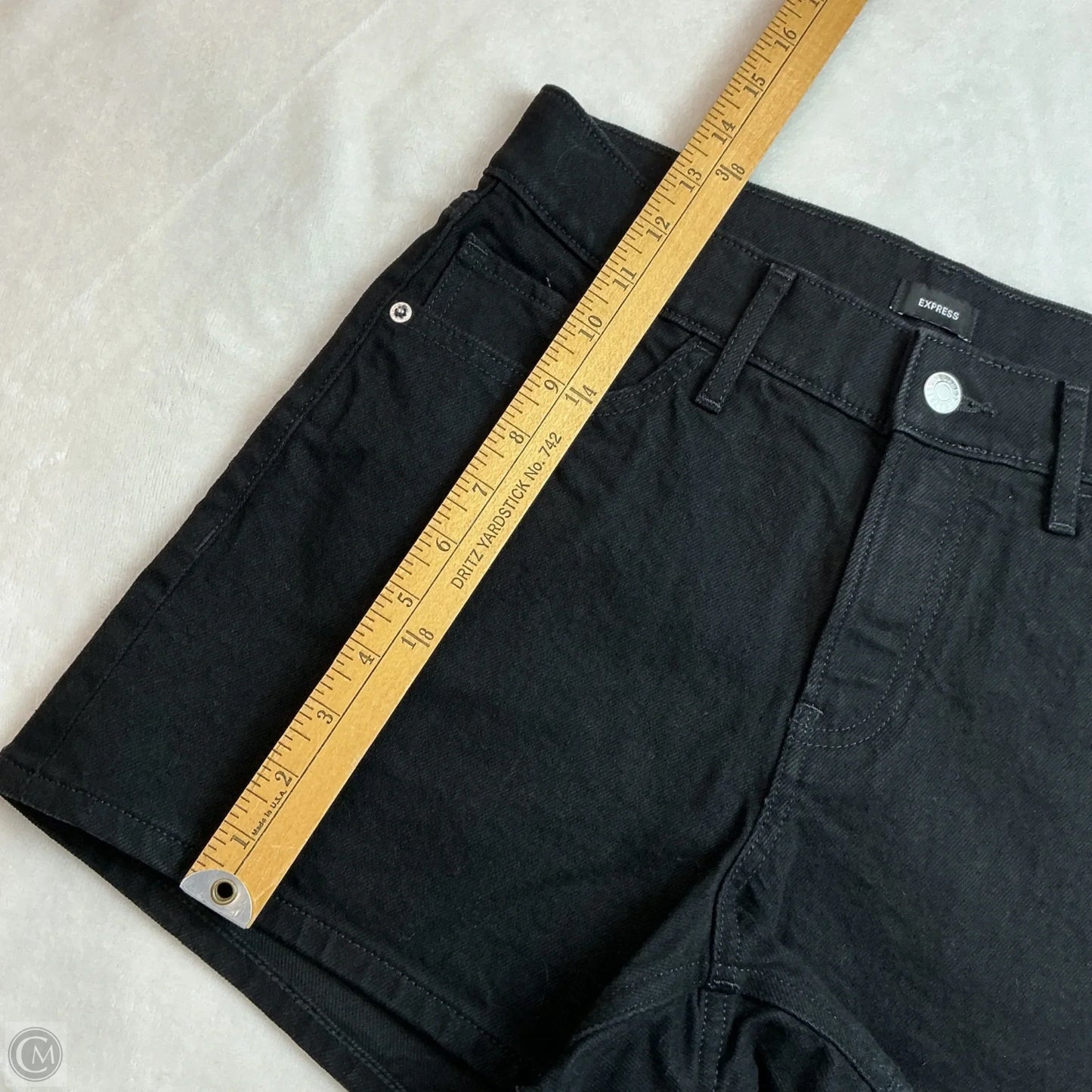 Shorts By Express In Black Denim, Size: 6