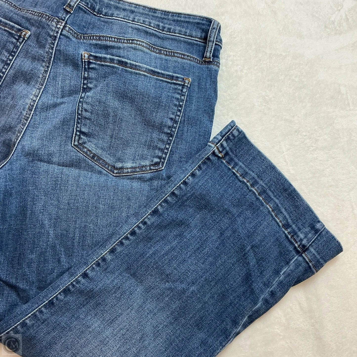 Jeans Flared By Kut In Blue Denim, Size: 12