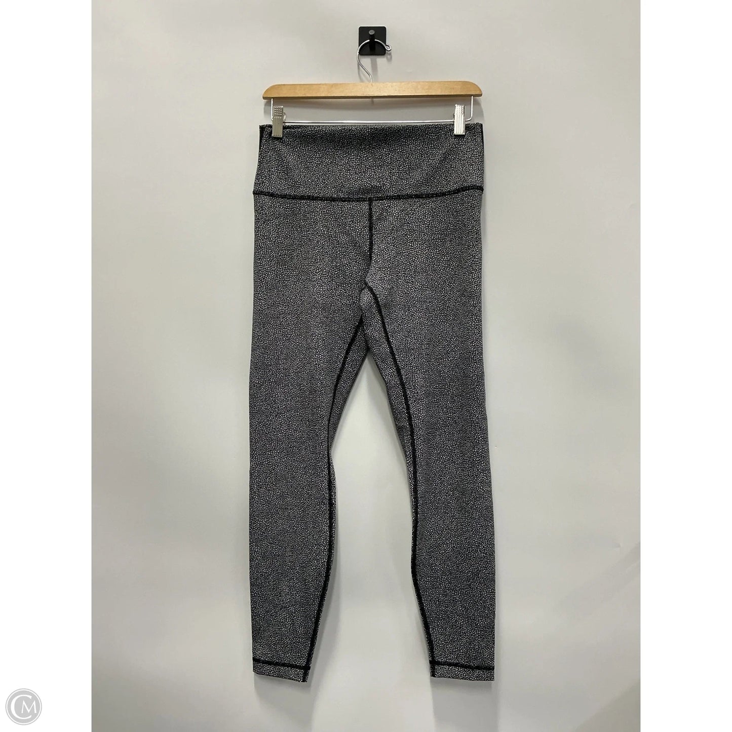 Athletic Leggings By Lululemon In Black & White, Size: 10