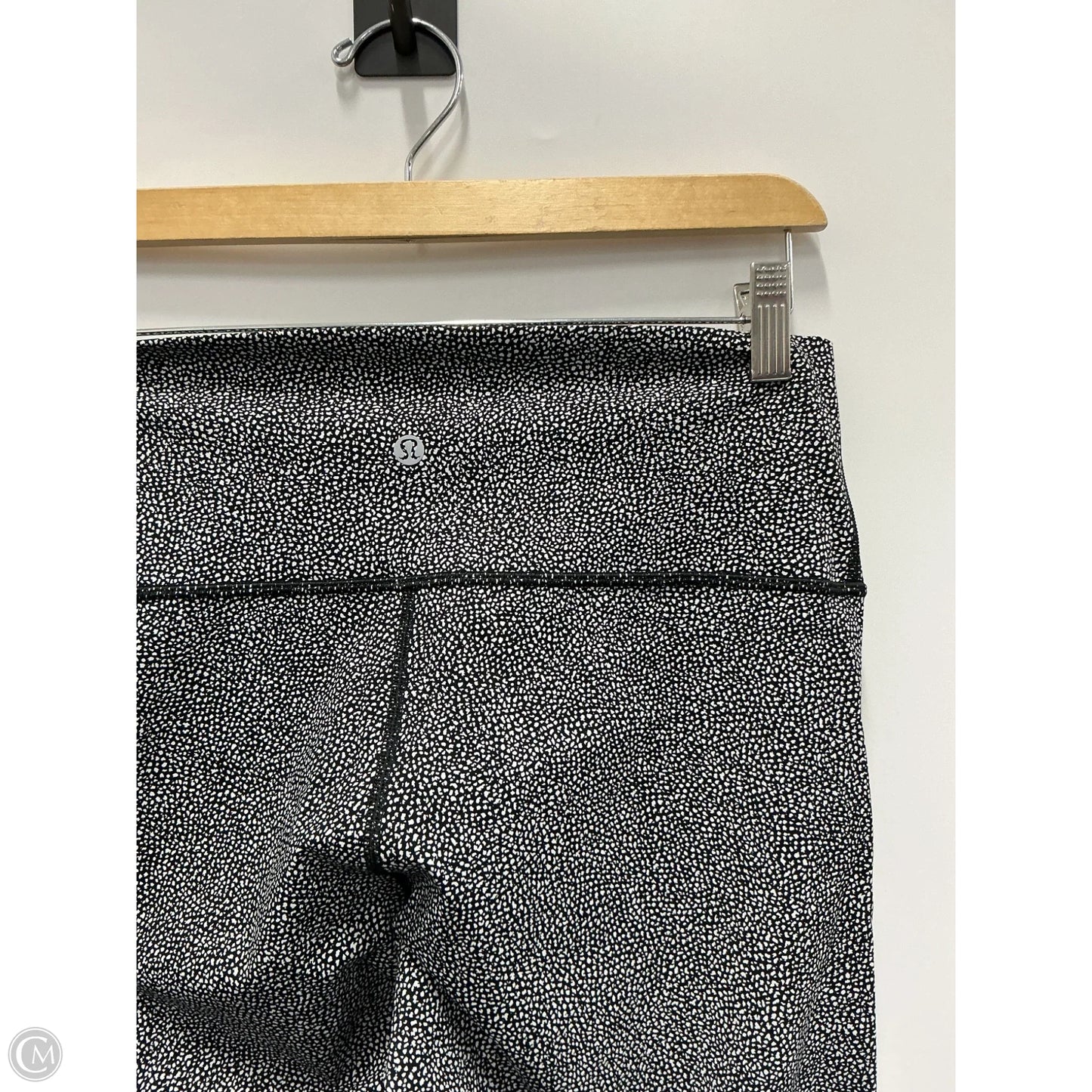 Athletic Leggings By Lululemon In Black & White, Size: 10