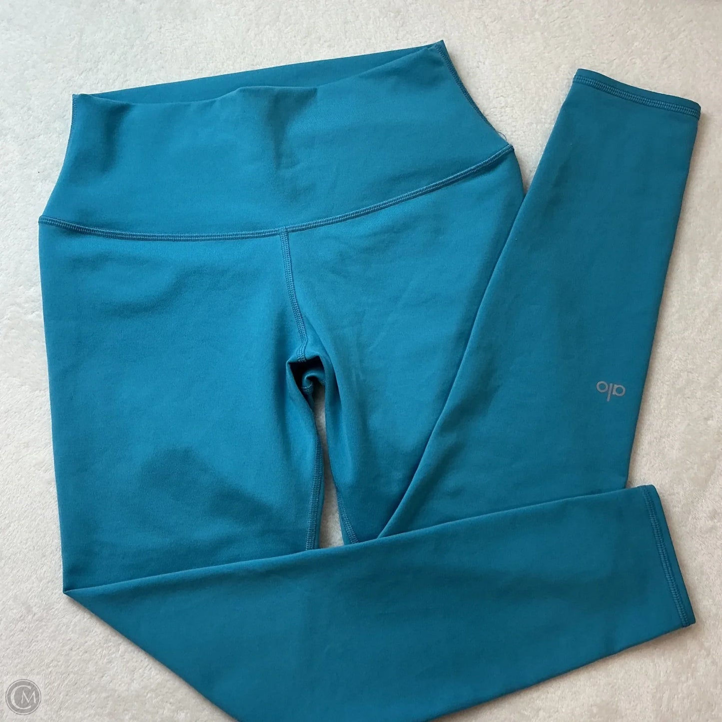 Athletic Leggings By Alo In Blue, Size: M