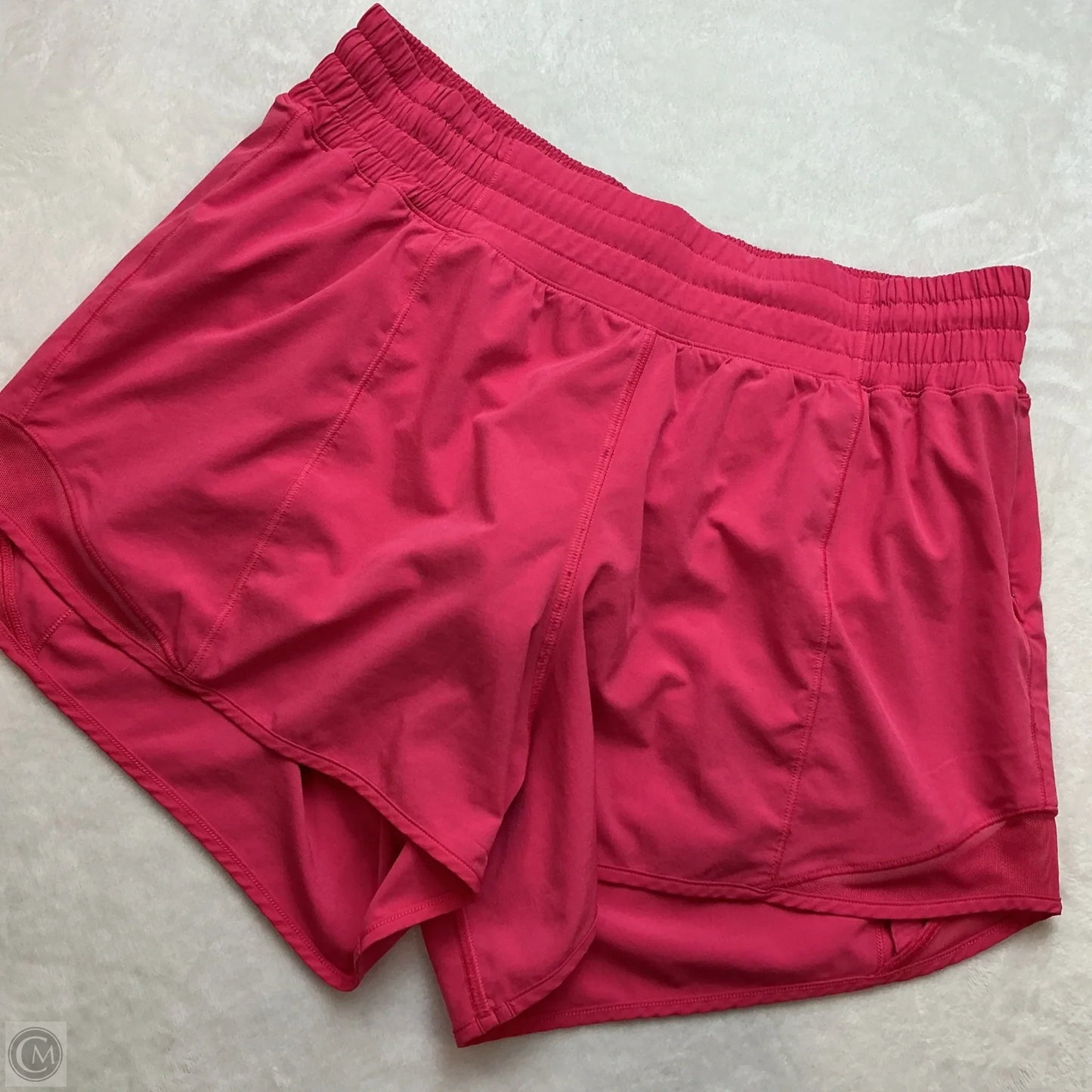Athletic Shorts By Lululemon In Pink, Size: 8