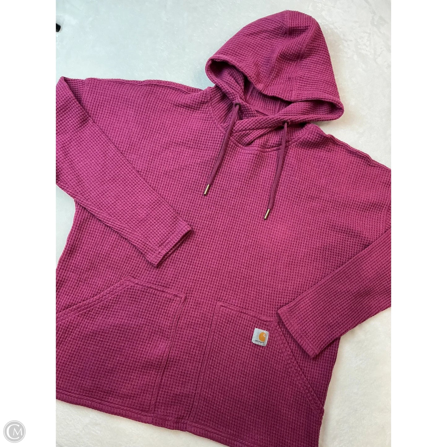 Sweatshirt Hoodie By Carhartt In Pink, Size: Xl