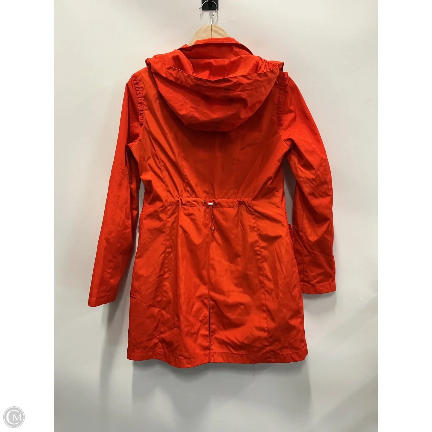 Jacket Windbreaker By Betsey Johnson In Orange, Size: S