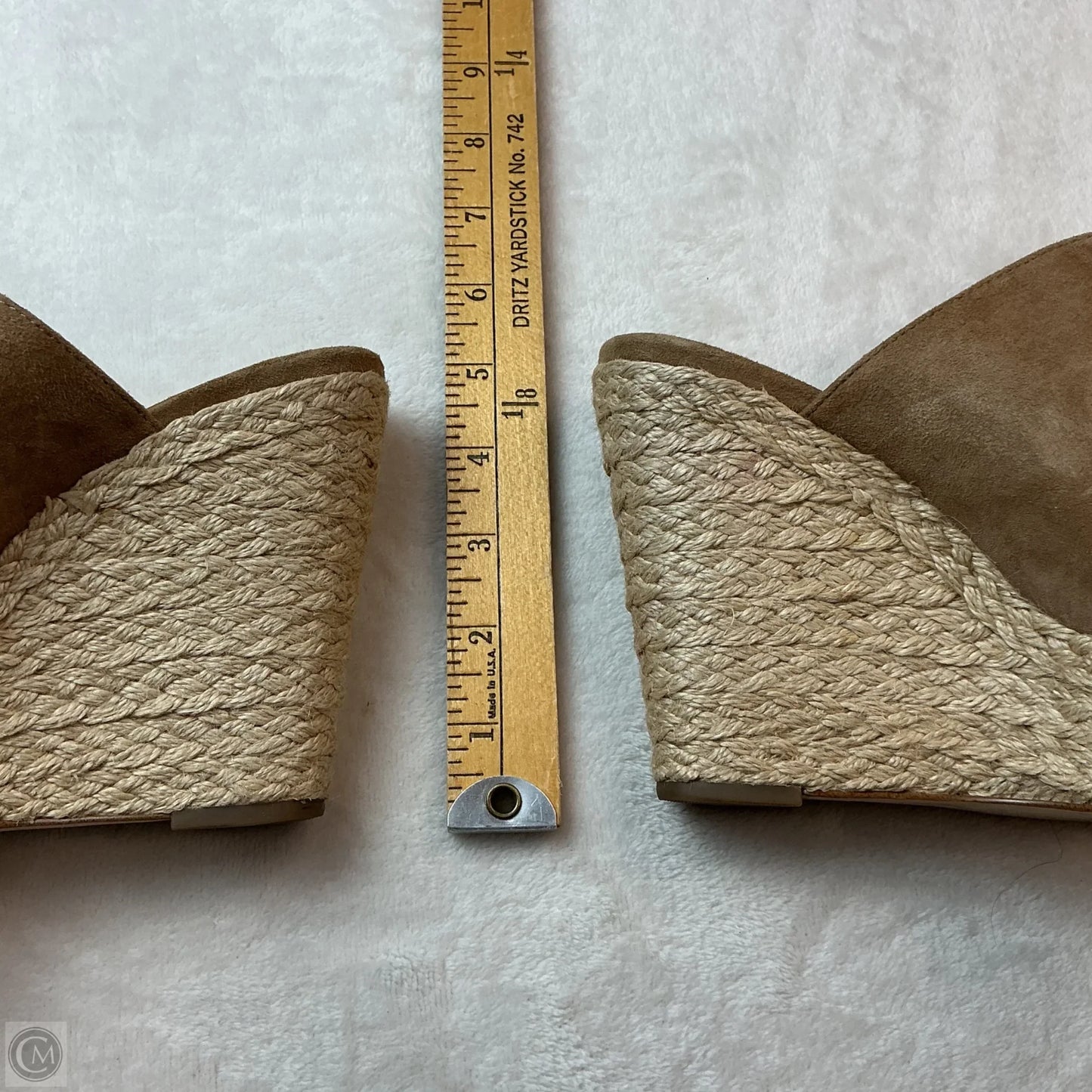 Sandals Heels Wedge By Michael By Michael Kors In Beige, Size: 6.5